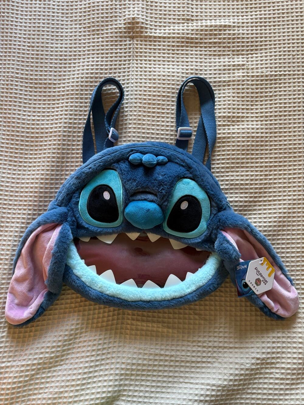 Disney Stitch Plush Face Backpack NWT Licensed Potdemiel 3D Character Bag